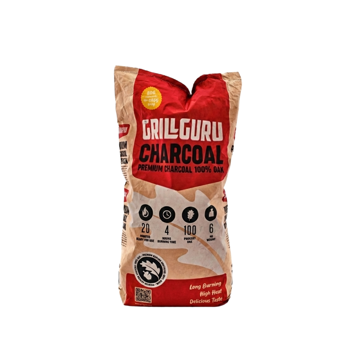 Grill Guru Holzkohle Europäische Eiche, 6kg