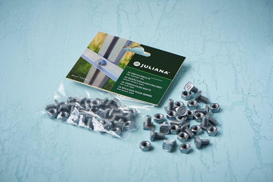 Juliana Standardschrauben, á 15 Stück. - Stahl Edelstahl