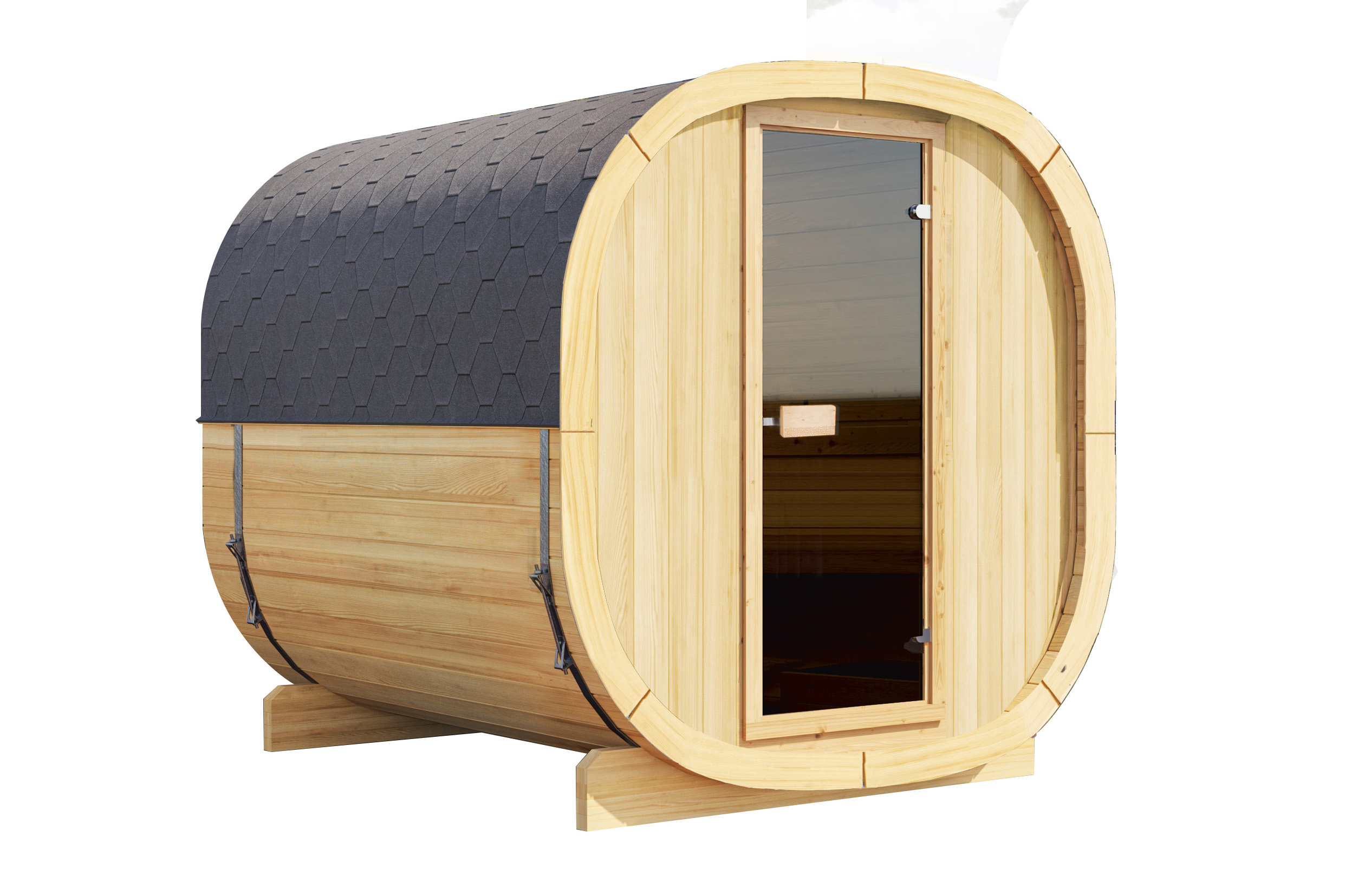 Wolff Finnhaus Gartensauna Colm 2123 Bausatz naturbelassen - 42 mm Ohne Ofen