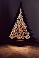 Badeko Deko-Baum „Leander“ in Edelrostoptik inkl. LED-Leuchtband