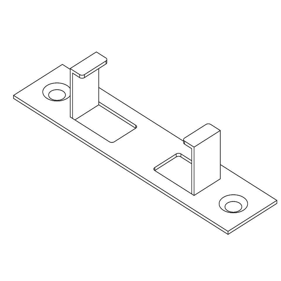 OSMO Zubehör MULTI-DECK Befestigungsklammer für 28x50 mm Unterkonstruktion-100St/Pack
