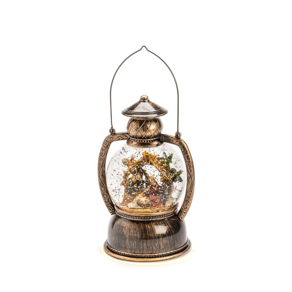 Konstsmide Weihnachtsbeleuchtung LED Kugellaterne Weihnachtskrippe H 20cm