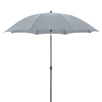 doppler Mittelmastschirm myZONE 200 Manual, Stahl Anthrazit / 100 % Polyester 180 g/m² Hellgrau