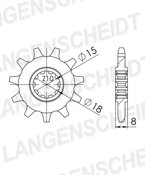 Supersprox Ritzel 415 13Z