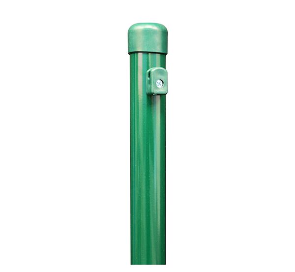 Alberts® Zaunpf,zinkp.anthrazit-metall.,Kst.b,Länge2000mm,Pfostenst.⌀38mm,Geflechth1500mm 613143