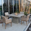 Vorschaubild Gardenforma Gas Feuerstelle Birmingham aus Faserbeton in Betonoptik, grau