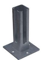 dz Fußplatte - Typ Q 60x60-Eck - RAL7016 Anthrazitgrau