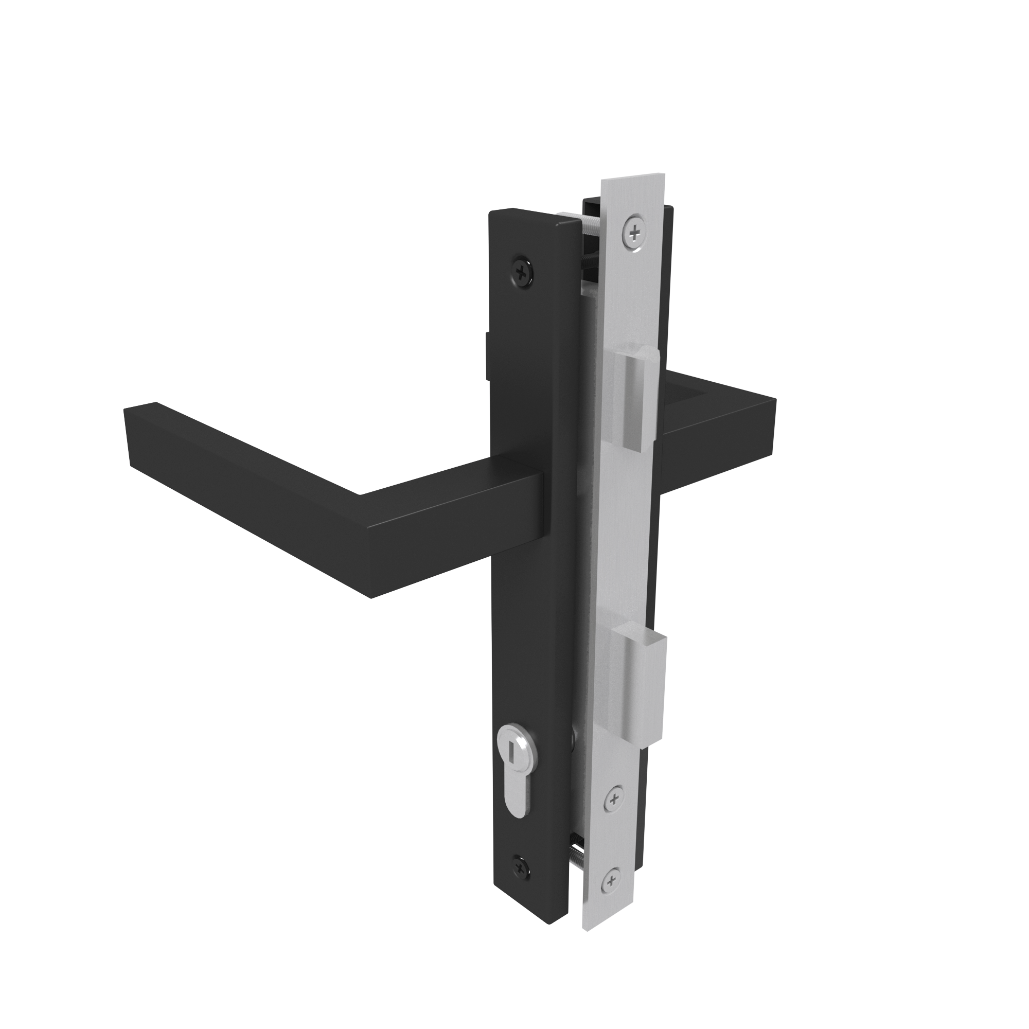 NewTechWood Torbeschlag- Set WPC Einzeltor 
