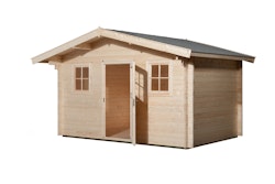 Weka 45 mm Gartenhaus 135 mit Vordach (60 cm) - 50 % Rabatt auf Dacheindeckung