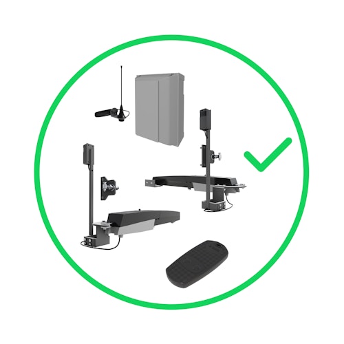 TraumGarten SYSTEM / DESIGN Alu Doppeltor auf Maß mit E-Antrieb