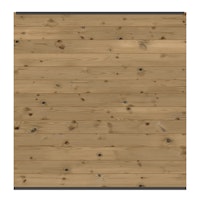 TraumGarten SYSTEM Holz Thermo Massiv Zaunfeld-Set 178 x 184