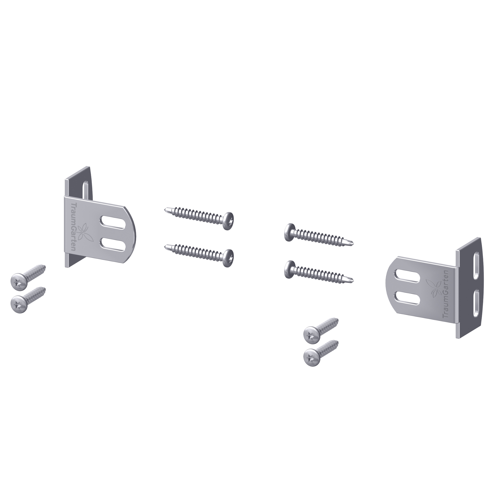 TraumGarten Elementhalter - Befestigung Pfosten am Zaunelement 6er Set
