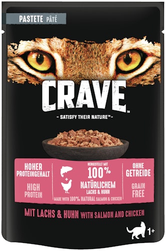 CRAVE Pastete 85 Gramm Katzennassfutter