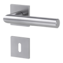 Vorschaubild Griffwerk VAYA 128 LUCIA fast2fix Fast2Fix GK3 Rosetten eckig Buntbart Edelstahl matt