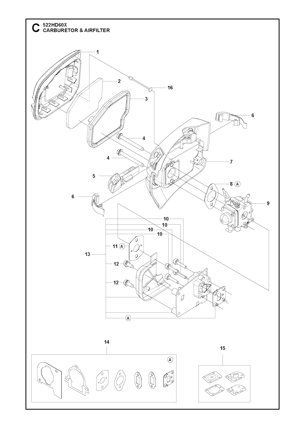 Explosionszeichnung Ersatzteile