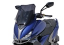 Vorschaubild ERMAX Scooterscheibe Sport Acrylic durchsichtig Schwarz getönt für KYMCO Xciting S 400i