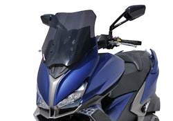 ERMAX Scooterscheibe Sport Acrylic durchsichtig Schwarz getönt für KYMCO Xciting S 400i