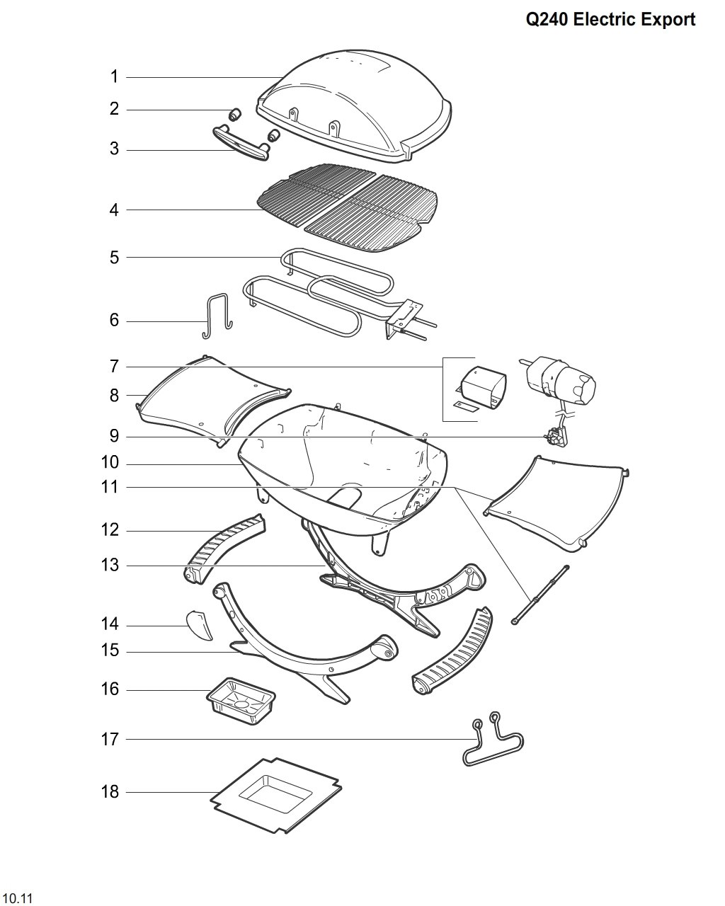 Explosionszeichnung Ersatzteile
