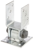 Alberts® Pfostenträger mit beweglichem Oberteil für schräge Mauern 71mm