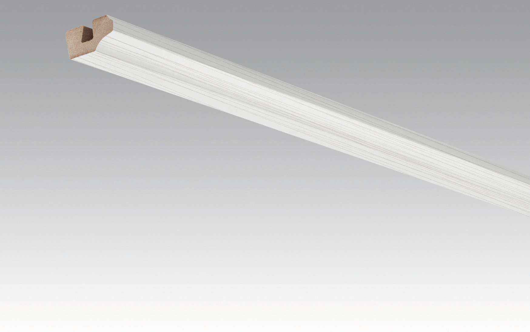 MEISTER Deckenabschlussleiste 19/38 mm  Streifer silber 4021 - 2380 mm