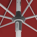 Vorschaubild doppler Mittelmastschirm EXPERT 220 x 140 Auto-Tilt, Aluminium Silber / 100 % Polyester 180 g/m²