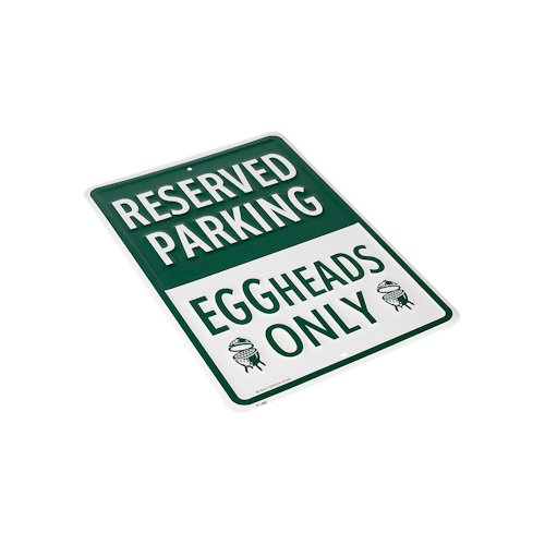 Big Green Egg Parkplatzschild - EGGheads only