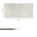 Vorschaubild Revét Vinyl Wandfliese Beige Matt 60 x 30 cm