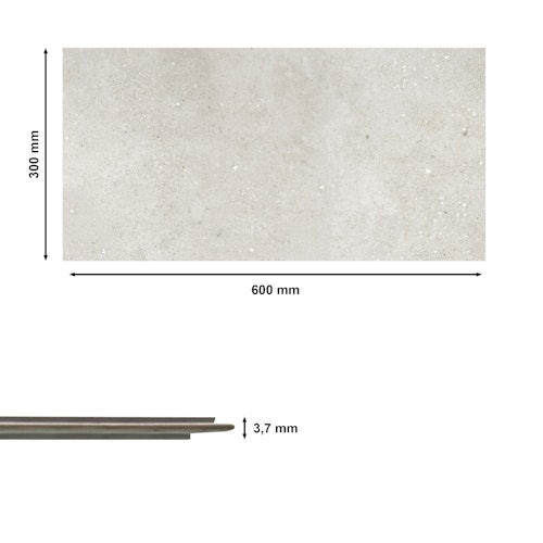 Revét Vinyl Wandfliese Beige Matt 60 x 30 cm