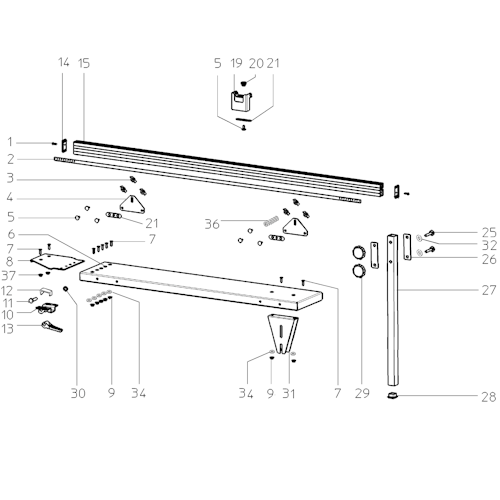 Metabo Tischverlaengerung 1600MM RECHTS KGS305