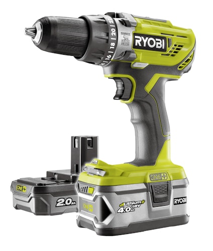 Ryobi 2-Gang Akku-Schlagbohrschrauber R18PD3-242S