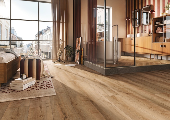 MEISTER Designboden Rigid-Vinyl RS 500 Brass Band 20198 - 730 x 146 x 5 mm