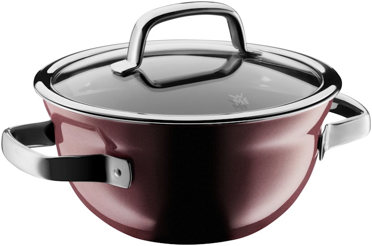 WMF Fusiontec Mineral Kochschüssel mit Glasdeckel, 20 cm, Rose Quartz