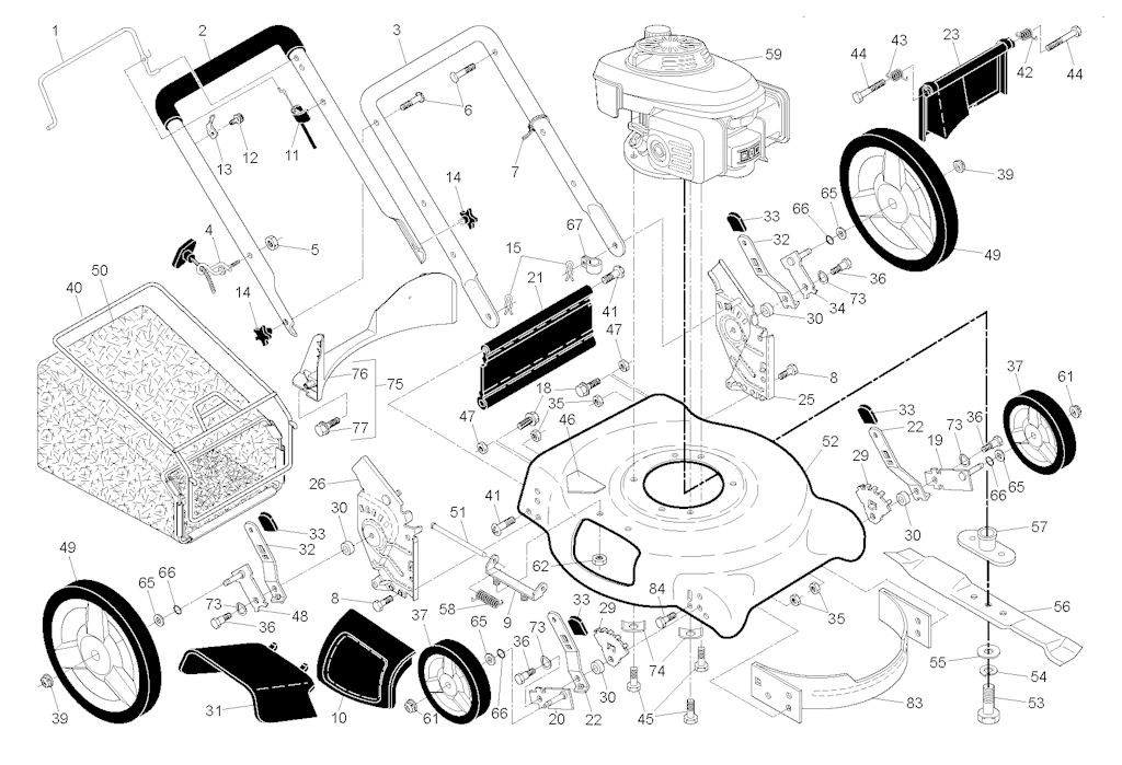 Explosionszeichnung Ersatzteile