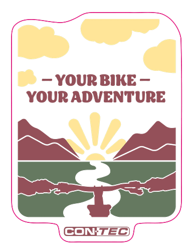 CONTEC Aufkleber Your Bike Your Adventure 80 x 105 mm