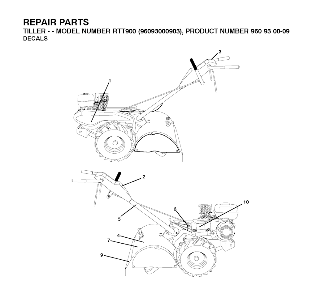 Explosionszeichnung Ersatzteile