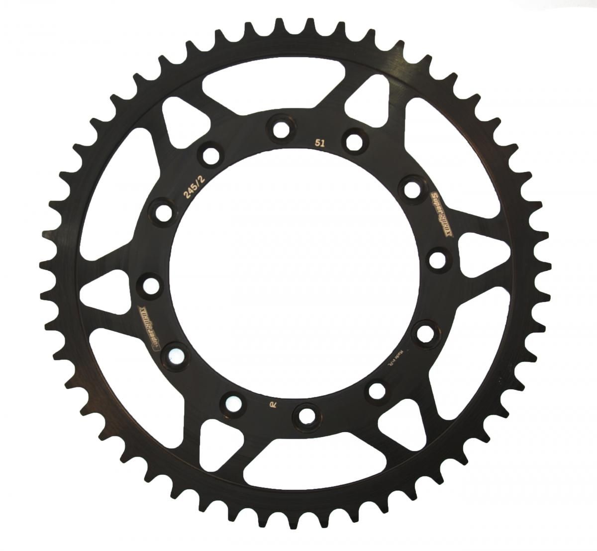Supersprox Stahl-Kettenrad 520 51Z (Schwarz)