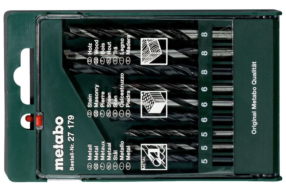Metabo Bohrersortiment-Kassette9-teilig