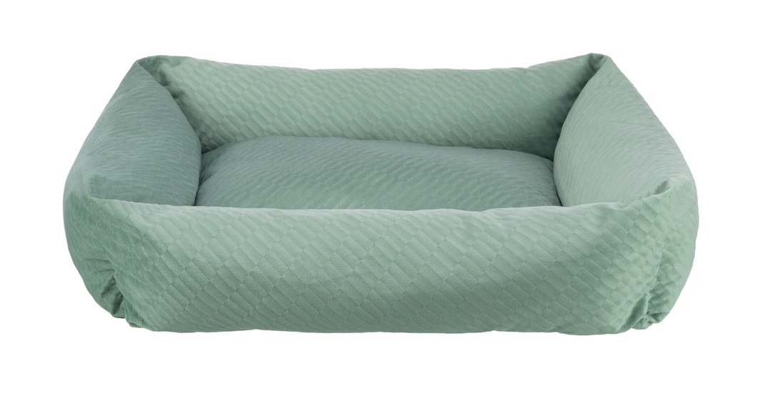 TRIXIE Bett Alena, eckig, 80 × 60 cm, salbei