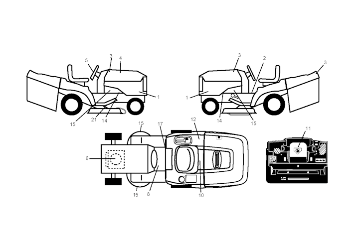 Husqvarna Gartentraktoren 96061018000 CT151