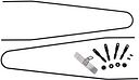 Vorschaubild CONTEC Befestigungsstrebensatz Splash Protect 28 Zoll schwarz 54 mm, 26", 48/54  mm