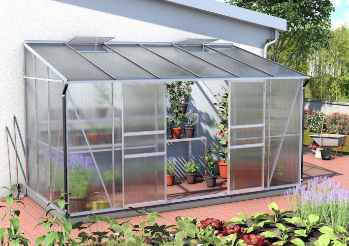 Vitavia Gewächshaus Osiris/Ida 7800 inkl. 2 Dachfenster - 7,8 m²