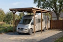 Vorschaubild Skan Holz Emsland - Flachdach Caravan-Carport aus Leimholz Breite 402 cm