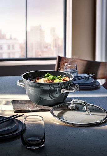 WMF Kochschüssel Fusiontec Mineral 20 cm Platinum