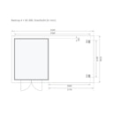 Vorschaubild Karibu Woodfeeling Gartenhaus Bastrup 4 naturbelassen - 28 mm