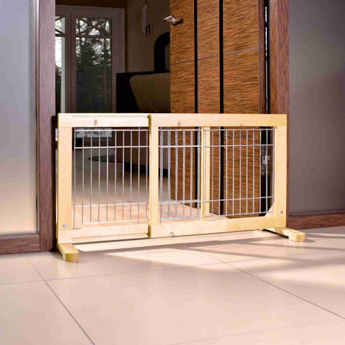 TRIXIE Hunde-Absperrgitter Holz 65-108x50cm