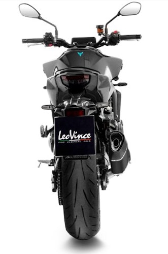 LEOVINCE Schalldämpfer Komplettanlage mit Katalysator SBK LV-14 R Black Edition für Yamaha MT09 und XSR