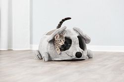 TRIXIE Höhle Lukas, 35 × 33 × 65 cm, hellgrau/grau