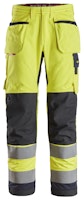 Snickers ProtecWork, Arbeitshose mit Holstertaschen, High-Vis, Klasse 2