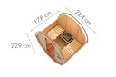 Vorschaubild Karibu Saunahaus Fasssauna 1 - 38 mm inkl. gratis Saunaofen im Wert von 599,99 €