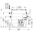 Vorschaubild KESSEL 28500 - Schmutzwasserhebeanlage Aqualift S für Einbau in Bodenplatte